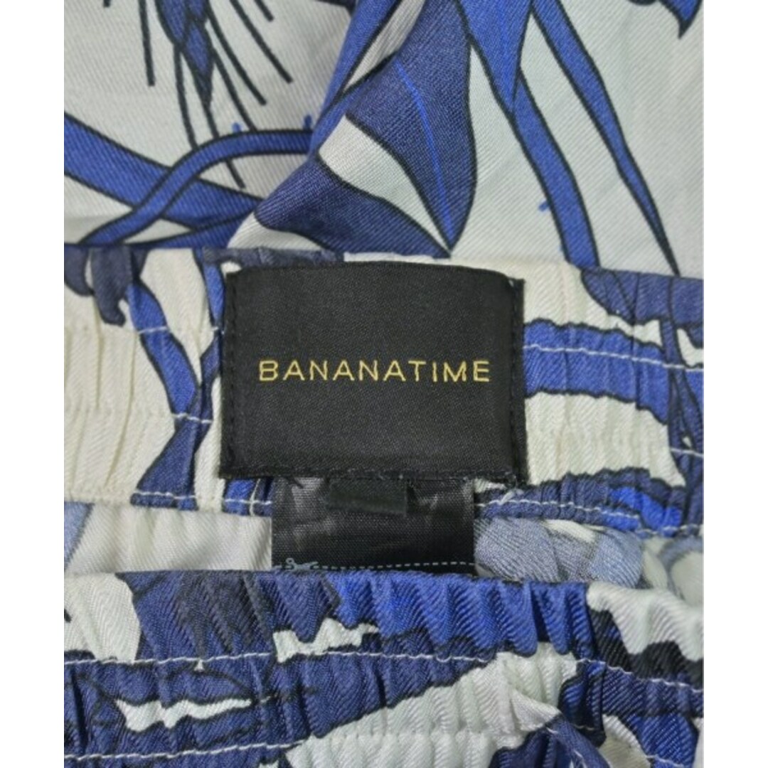 BANANATIME バナナタイム パンツ(その他) M 白x青x黒(総柄 BANANATIME バナナタイム パンツ(その他) M 白x青x黒(総柄