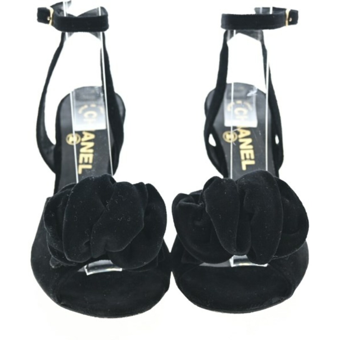 CHANEL - CHANEL シャネル サンダル EU35(21.5cm位) 黒 【古着 CHANEL - CHANEL シャネル サンダル EU35(21.5cm位) 黒 【古着