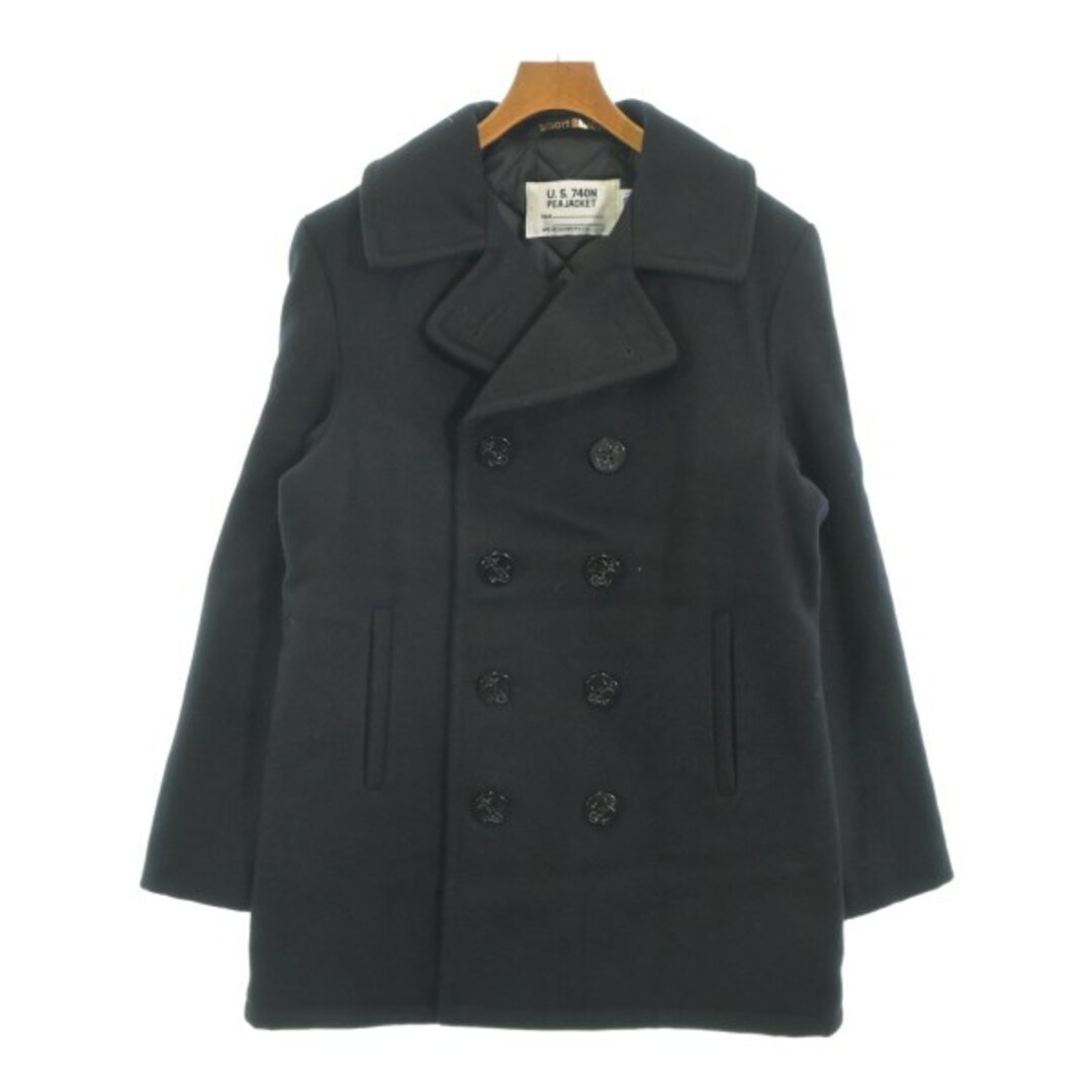 schott - Schott ショット ピーコート 38(M位) 紺 【古着 schott - Schott ショット ピーコート 38(M位) 紺 【古着