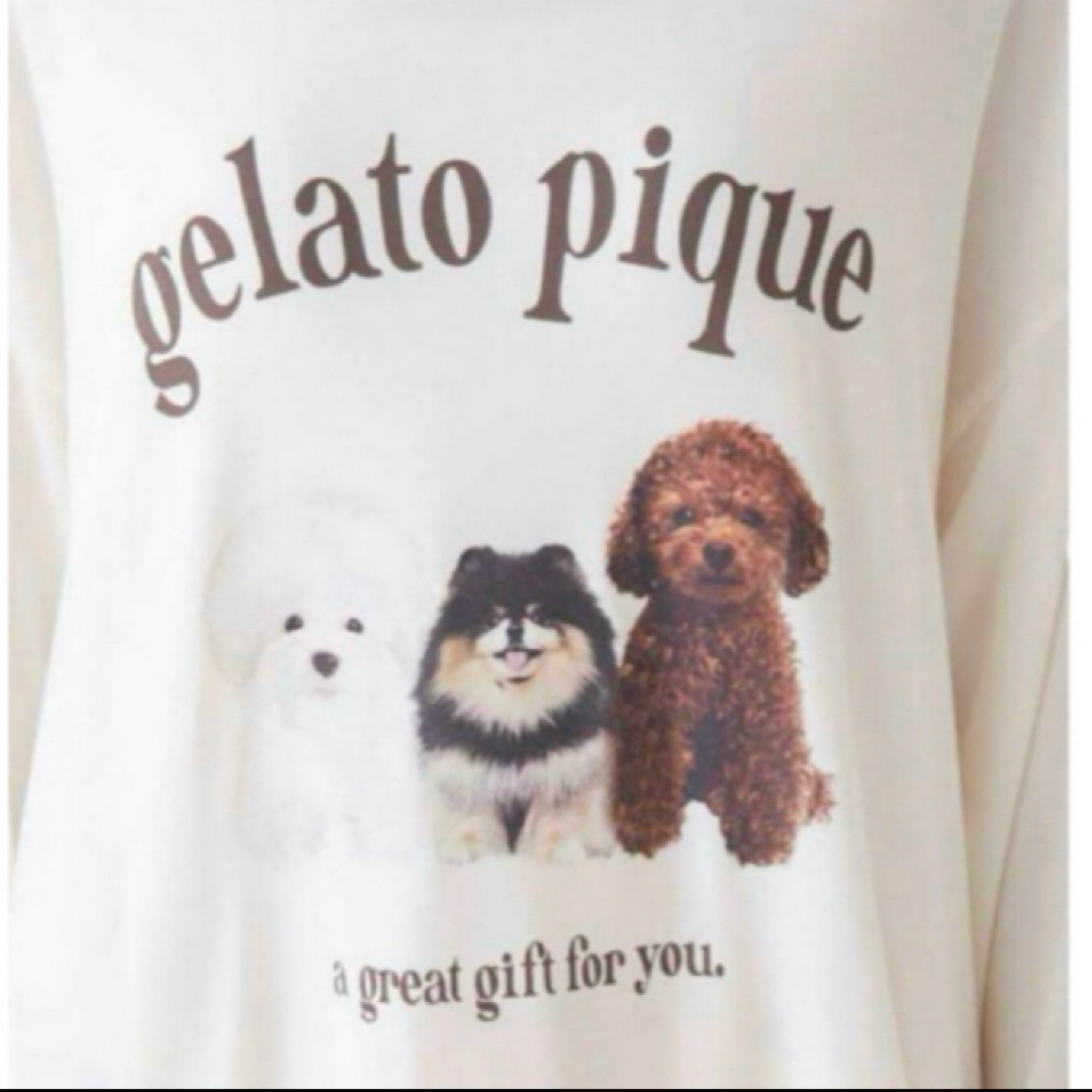 gelato pique - ジェラートピケ DOG3柄ワンポイントプルオーバー gelato pique - ジェラートピケ DOG3柄ワンポイントプルオーバー
