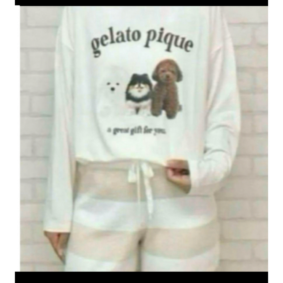 gelato pique - ジェラートピケ DOG3柄ワンポイントプルオーバー gelato pique - ジェラートピケ DOG3柄ワンポイントプルオーバー