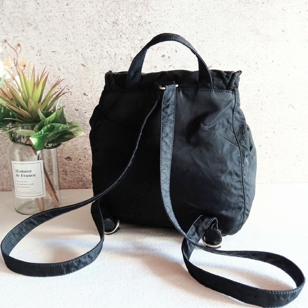 PRADA - 良品 プラダ 刺繍 ロゴ オールド ナイロン 軽量 PRADA - 良品 プラダ 刺繍 ロゴ オールド ナイロン 軽量