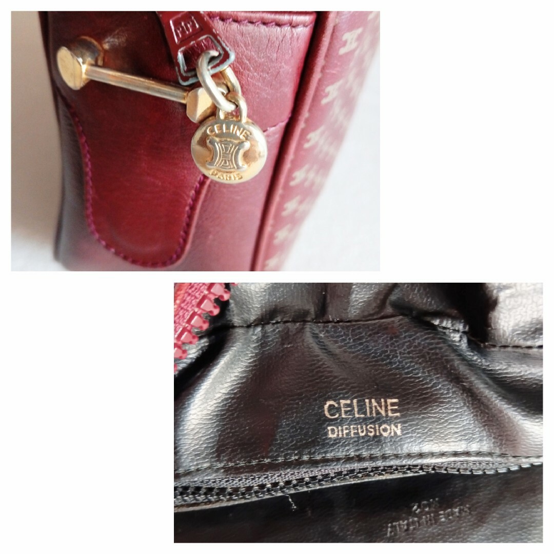CELINE - 美品 セリーヌ オールド 2way レザー ポシェット 鞄 CELINE - 美品 セリーヌ オールド 2way レザー ポシェット 鞄
