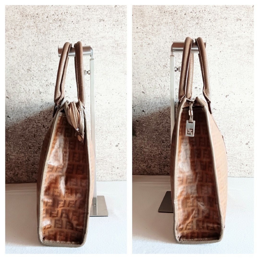 FENDI - 良品 フェンディ ヴィンテージ 柄 トート ハンドバッグ FENDI - 良品 フェンディ ヴィンテージ 柄 トート ハンドバッグ