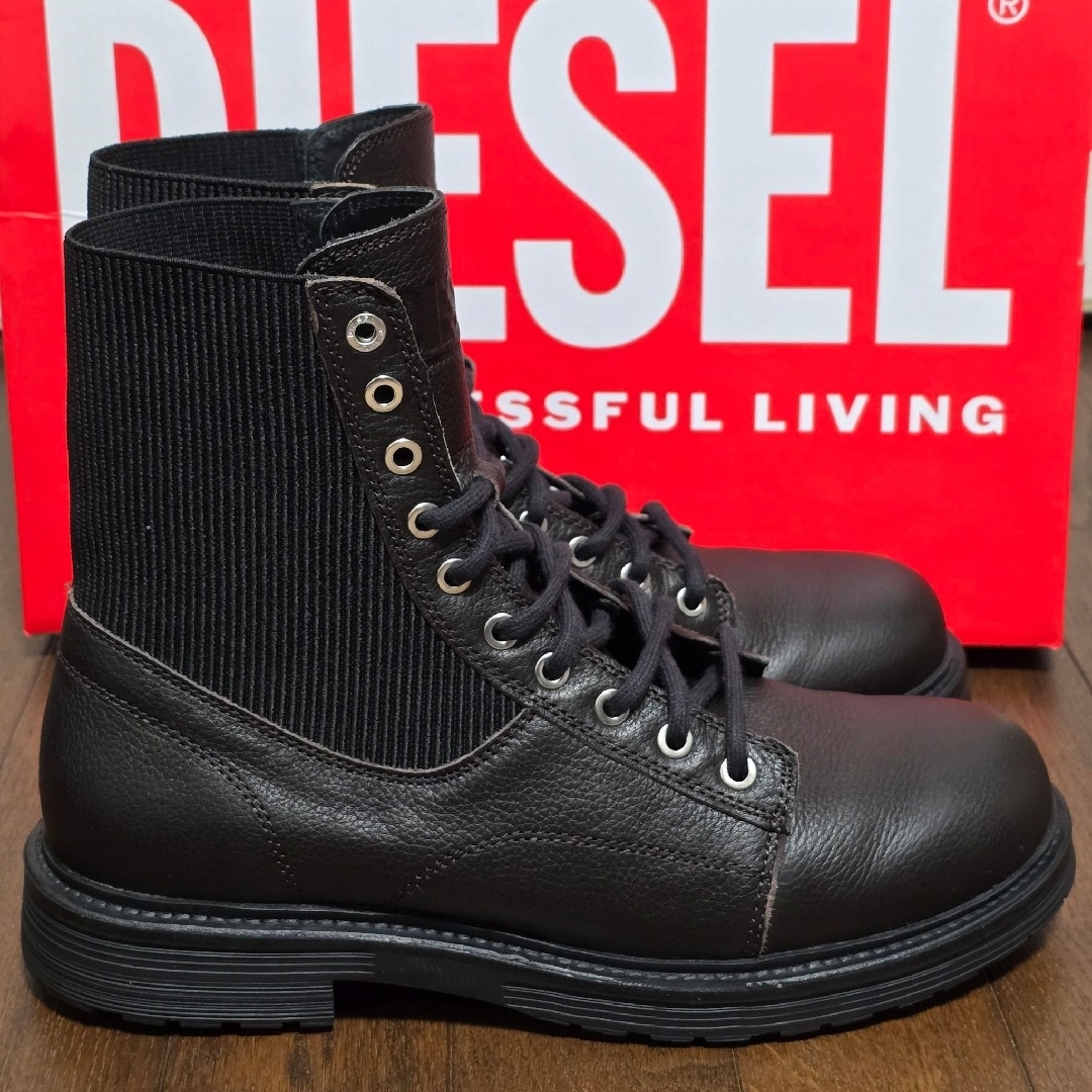 DIESEL - 【美品/試着のみ/箱キズ】DIESEL メンズ レザーブーツ DIESEL - 【美品/試着のみ/箱キズ】DIESEL メンズ レザーブーツ