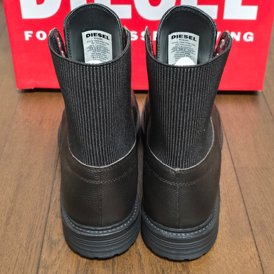 DIESEL - 【美品/試着のみ/箱キズ】DIESEL メンズ レザーブーツ DIESEL - 【美品/試着のみ/箱キズ】DIESEL メンズ レザーブーツ