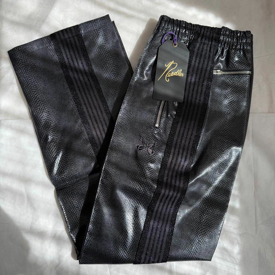 Needles - レザーパンツ XL ブラック ブレス breath badhopの Needles - レザーパンツ XL ブラック ブレス breath badhopの