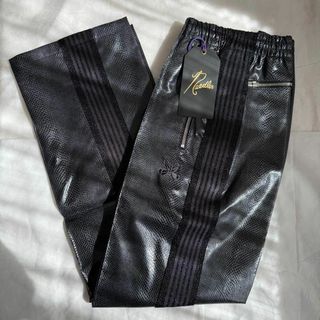 Needles - レザーパンツ XL ブラック ブレス breath badhopの Needles - レザーパンツ XL ブラック ブレス breath badhopの