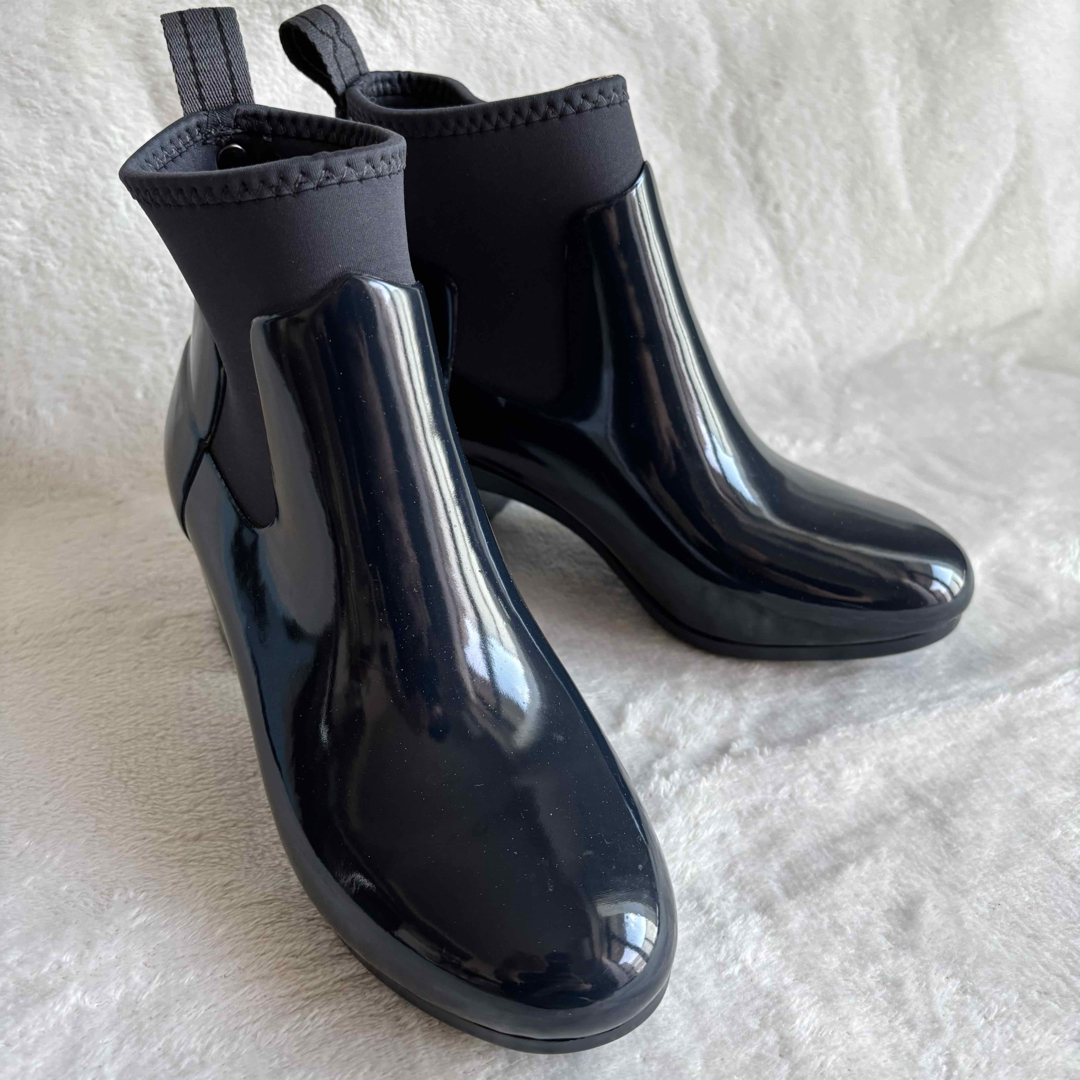 ファッションなデザイン HUNTER ネイビー 23㎝ レインブーツ ハンター ✨美品✨HUNTER - 靴