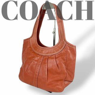 最新 ホーボーバッグ 【美品】コーチ - COACH トート 赤 レザー バッグ