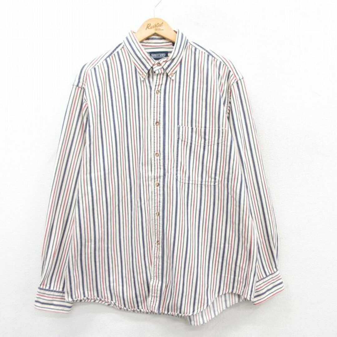 LANDS'END - XL☆古着 ランズエンド 長袖 ブランド シャツ LANDS'END - XL☆古着 ランズエンド 長袖 ブランド シャツ