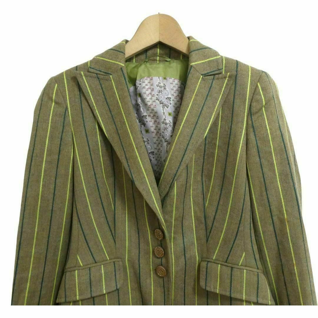 ETRO - ETRO カシミヤミックス ストライプ柄 3B テーラード ETRO - ETRO カシミヤミックス ストライプ柄 3B テーラード