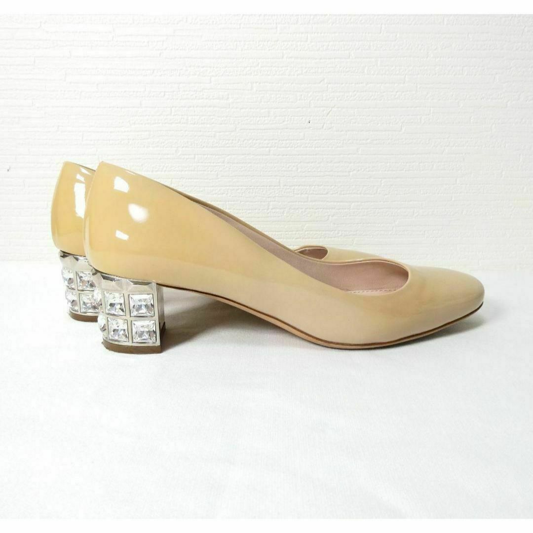MIU MIU - 良品 綺麗 MIU MIU ビジュー エナメル スクエアトゥ MIU MIU - 良品 綺麗 MIU MIU ビジュー エナメル スクエアトゥ