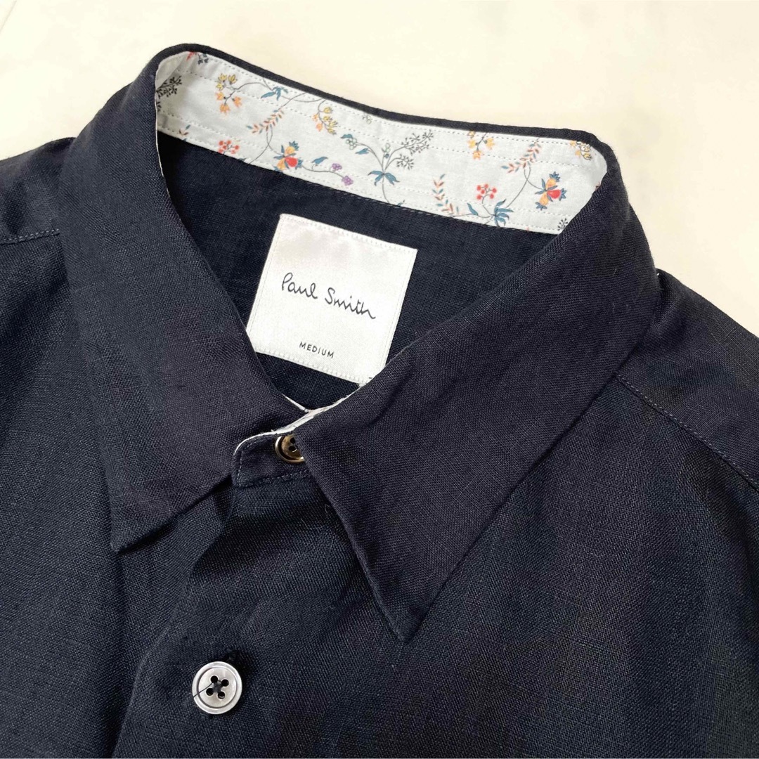 Paul Smith - 極美品 ポールスミス リネン長袖シャツ 金ボタン Paul Smith - 極美品 ポールスミス リネン長袖シャツ 金ボタン