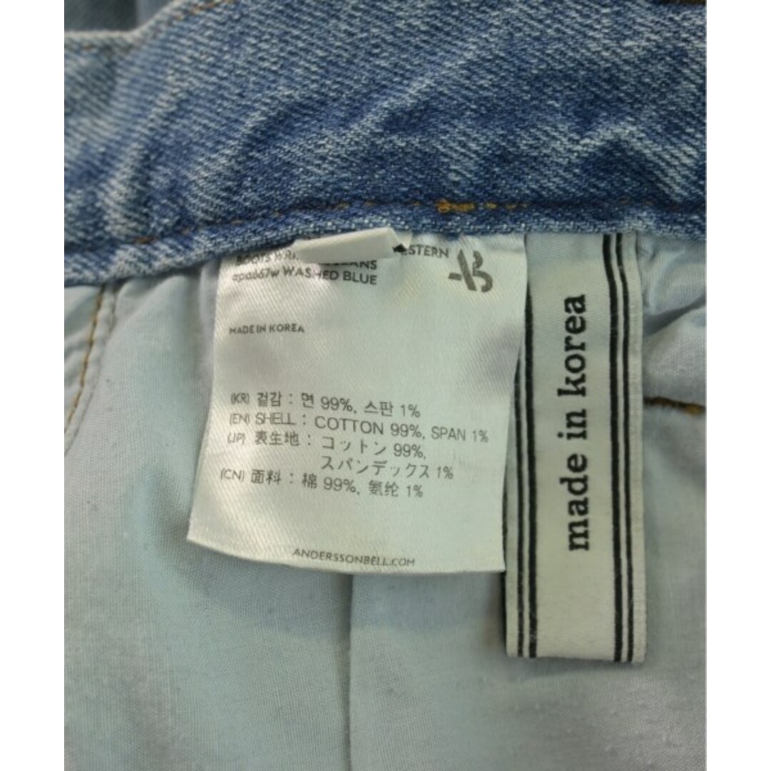 Andersson Bell - ANDERSSON BELL デニムパンツ 27(XS位) 【古着 Andersson Bell - ANDERSSON BELL デニムパンツ 27(XS位) 【古着