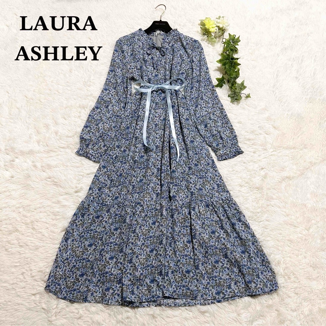 LAURA ASHLEY - 美品 ローラアシュレイ フラワープリント ロング LAURA ASHLEY - 美品 ローラアシュレイ フラワープリント ロング