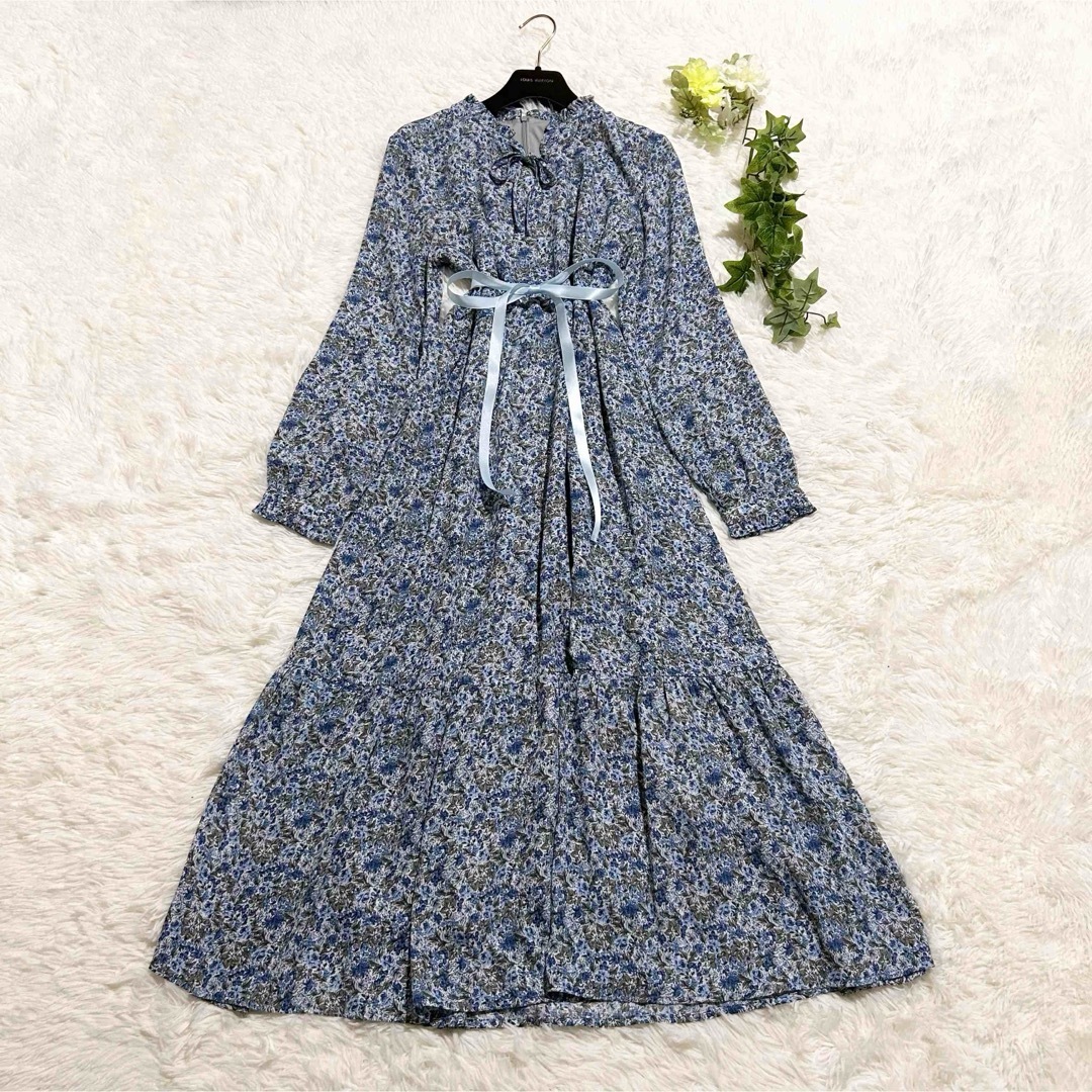 LAURA ASHLEY - 美品 ローラアシュレイ フラワープリント ロング LAURA ASHLEY - 美品 ローラアシュレイ フラワープリント ロング