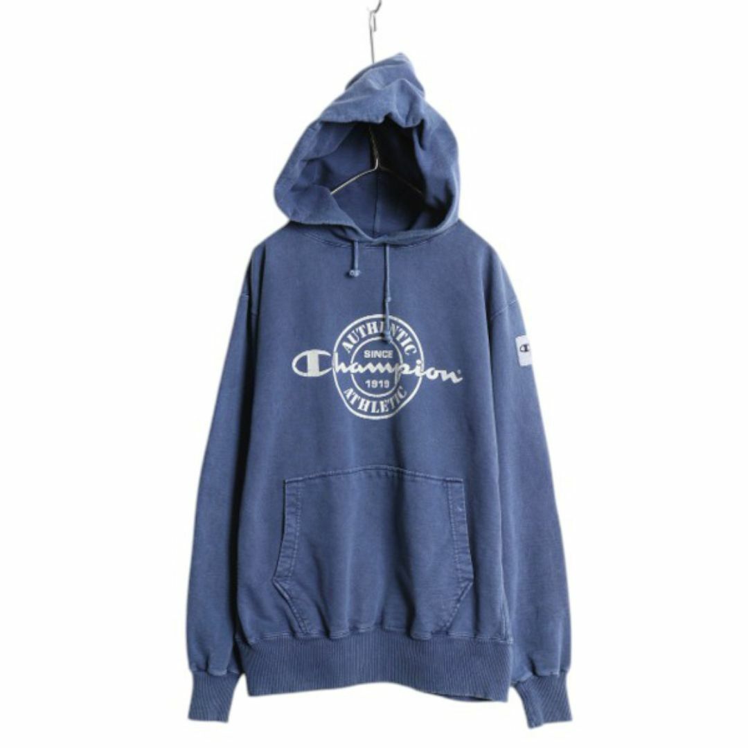 Champion - 80s USA製 チャンピオン プリント スウェット フード Champion - 80s USA製 チャンピオン プリント スウェット フード
