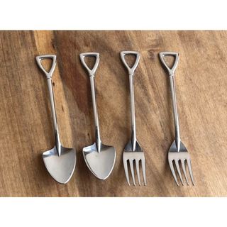 【新品】シャベルのフォークとスプーン(食器)