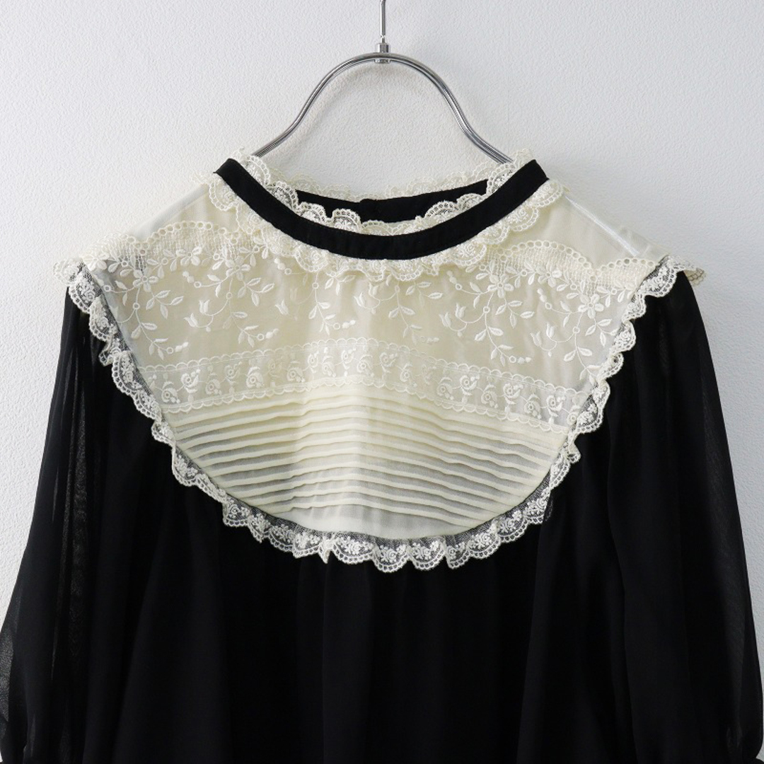 美品 ユキエモン yukiemon ジェリーブラウス M/ブラック 花柄 美品 ユキエモン yukiemon ジェリーブラウス M/ブラック 花柄