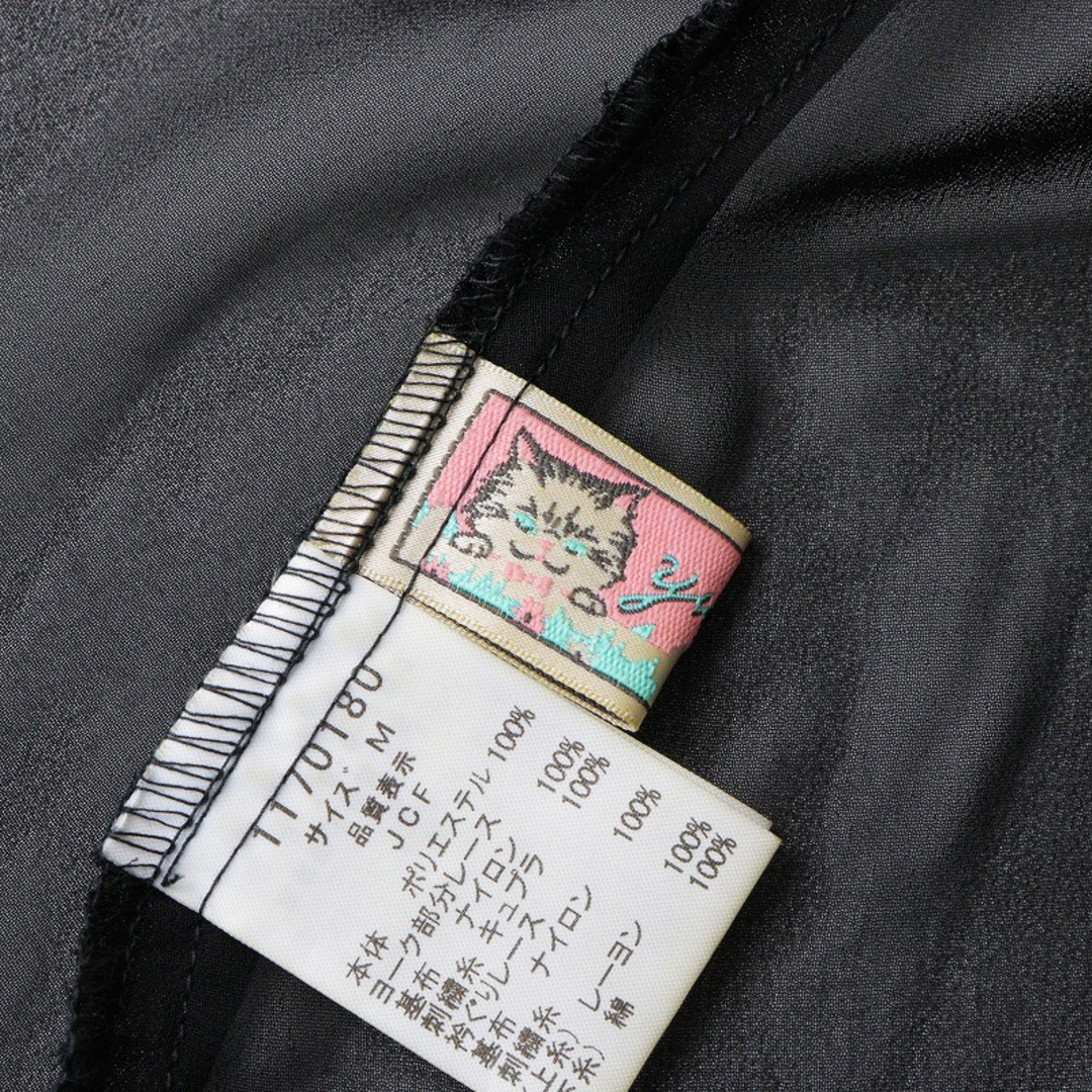 美品 ユキエモン yukiemon ジェリーブラウス M/ブラック 花柄 美品 ユキエモン yukiemon ジェリーブラウス M/ブラック 花柄