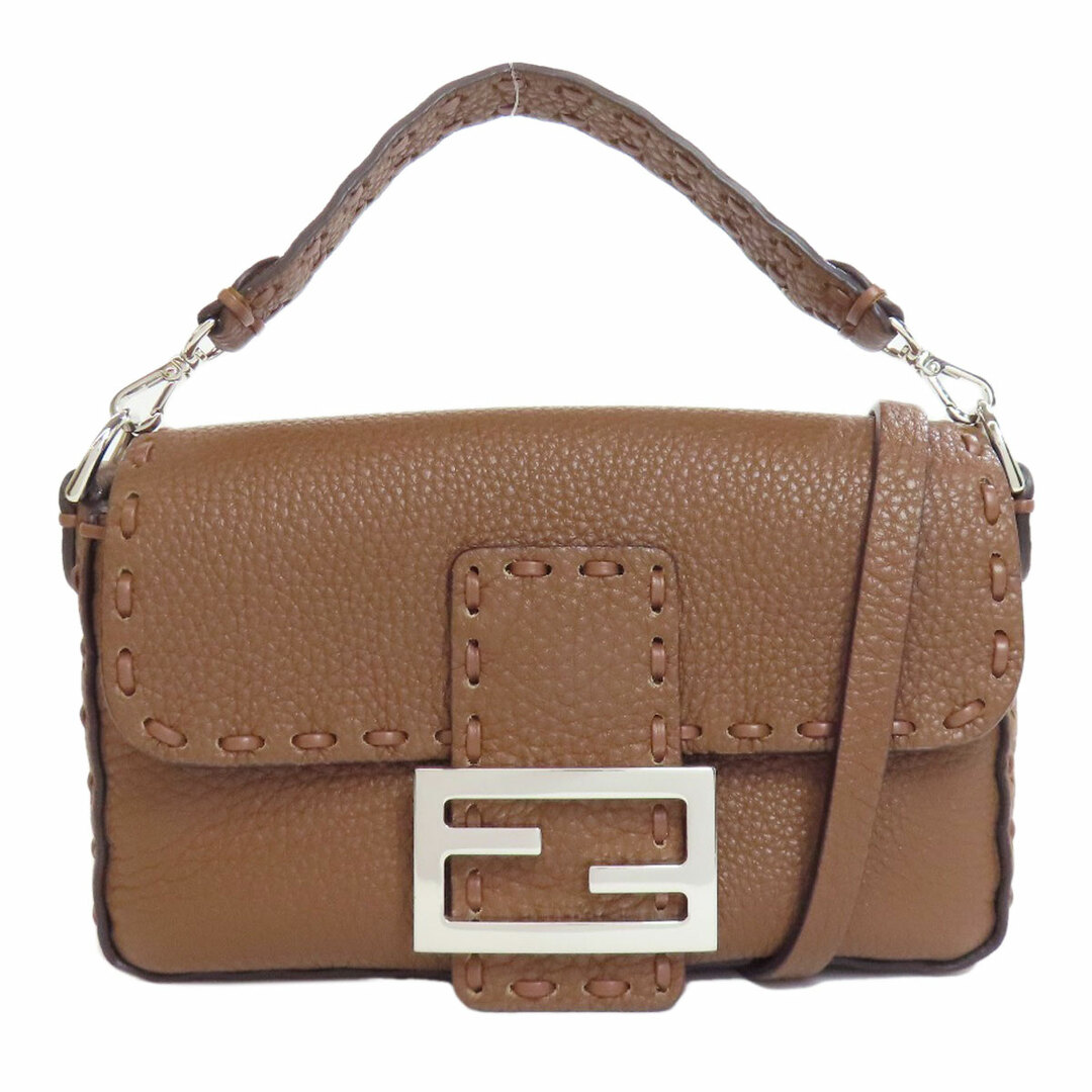 FENDI - FENDI バゲット ミニ セレリア 2WAY ハンドバッグ FENDI - FENDI バゲット ミニ セレリア 2WAY ハンドバッグ