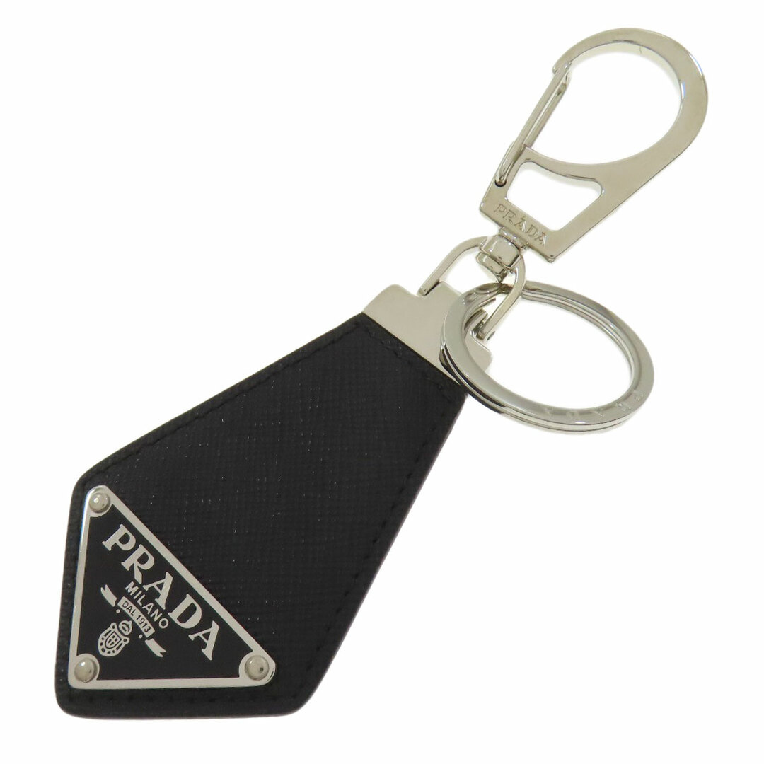 PRADA - PRADA ロゴ金具 キーホルダー サフィアーノ 金属製 PRADA - PRADA ロゴ金具 キーホルダー サフィアーノ 金属製