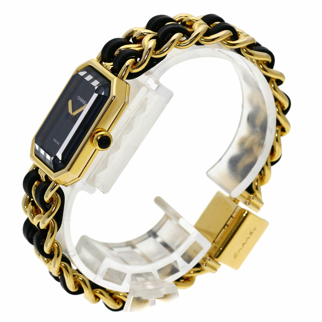 CHANEL - CHANEL プルミエール 腕時計 GP GPx革 レディースの CHANEL - CHANEL プルミエール 腕時計 GP GPx革 レディースの