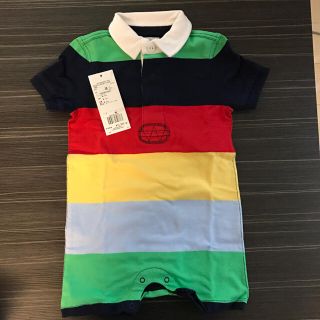 ラルフローレン(Ralph Lauren)の【新品】80 ラルフローレン カバーオール ロンパース 半袖 男の子(ロンパース)