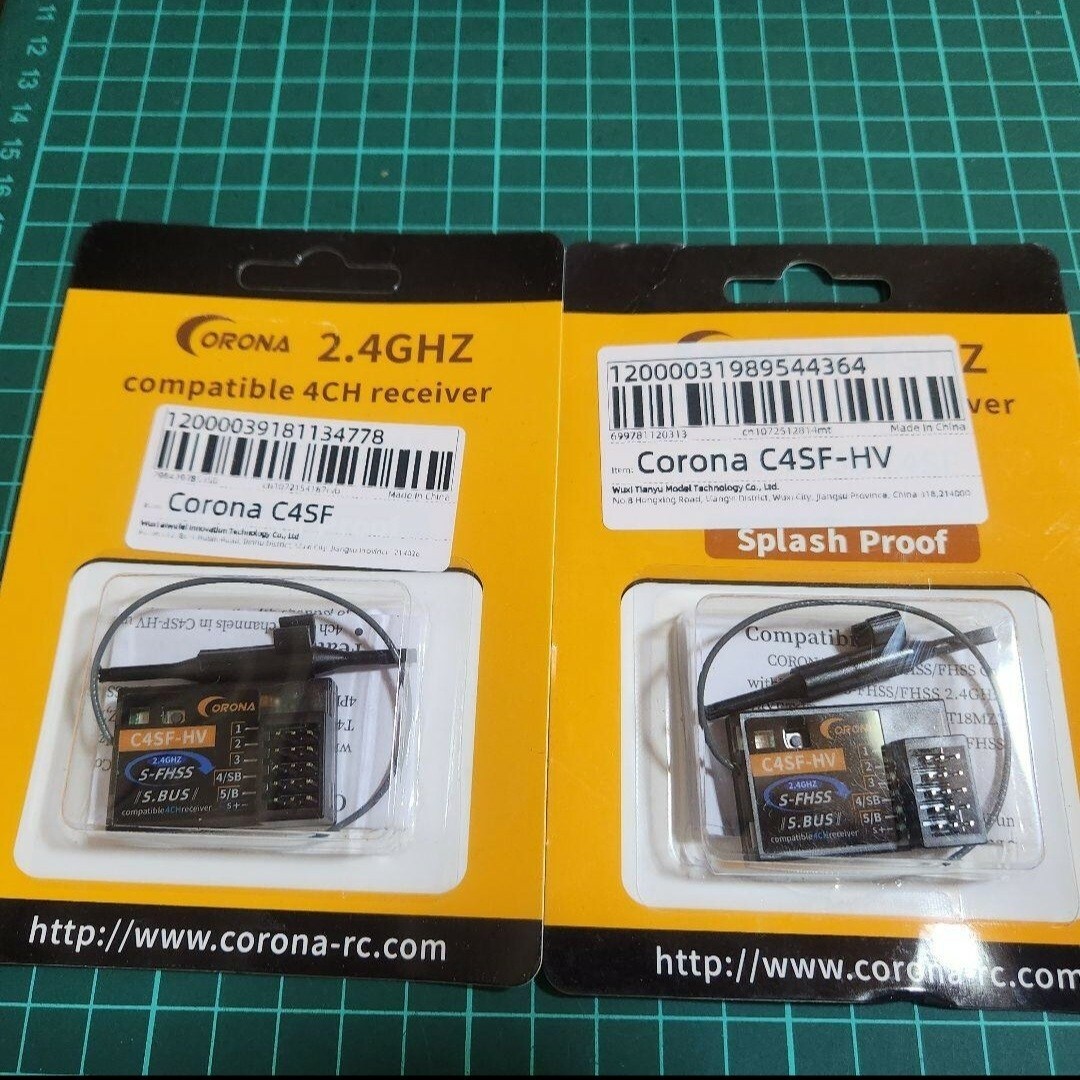 □2個□CORONA C4SF-HV 受信機 futaba互換 フタバ ラジコンの □2個□CORONA C4SF-HV 受信機 futaba互換 フタバ ラジコンの