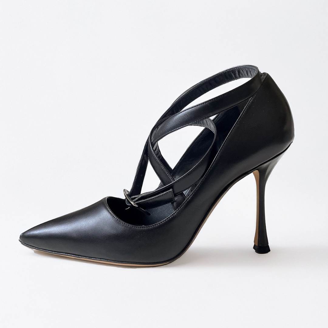 MANOLO BLAHNIK - 【未使用】マノロブラニク ATADA 105 ブラック MANOLO BLAHNIK - 【未使用】マノロブラニク ATADA 105 ブラック