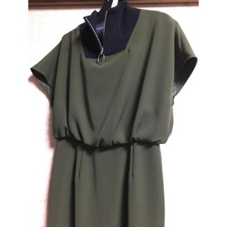 パメオポーズ(PAMEO POSE)のPameo pose Ring belt dress 今期 新品未使用(ひざ丈ワンピース)