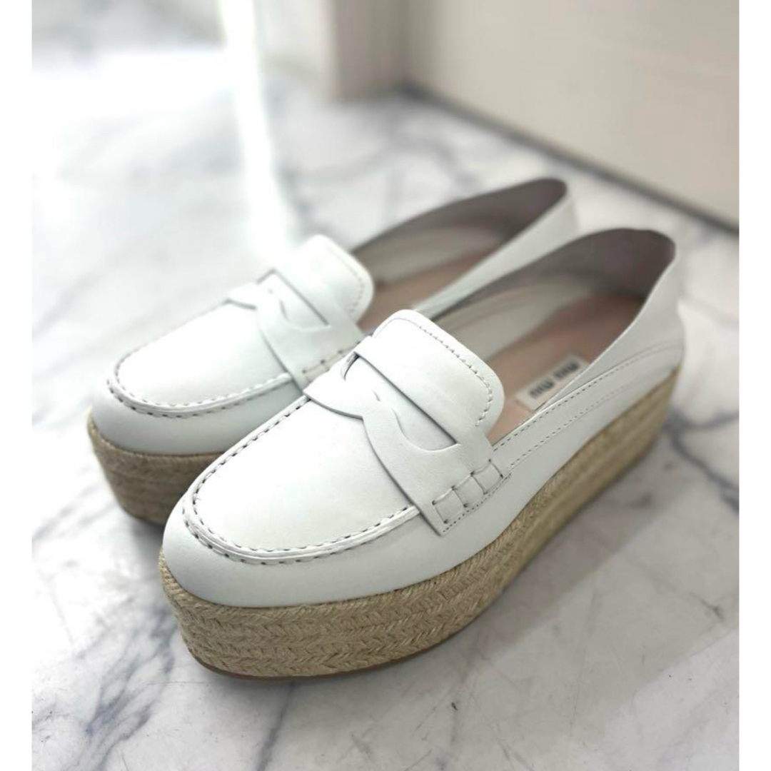 MIU MIU - 【新品】ミュウミュウ miumiu エスパドリーユ MIU MIU - 【新品】ミュウミュウ miumiu エスパドリーユ