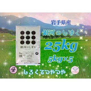 お米 白米【岩手県産銀河のしずく25kg】5kg×5 7年連続特A評価 お米 白米【岩手県産銀河のしずく25kg】5kg×5 7年連続特A評価