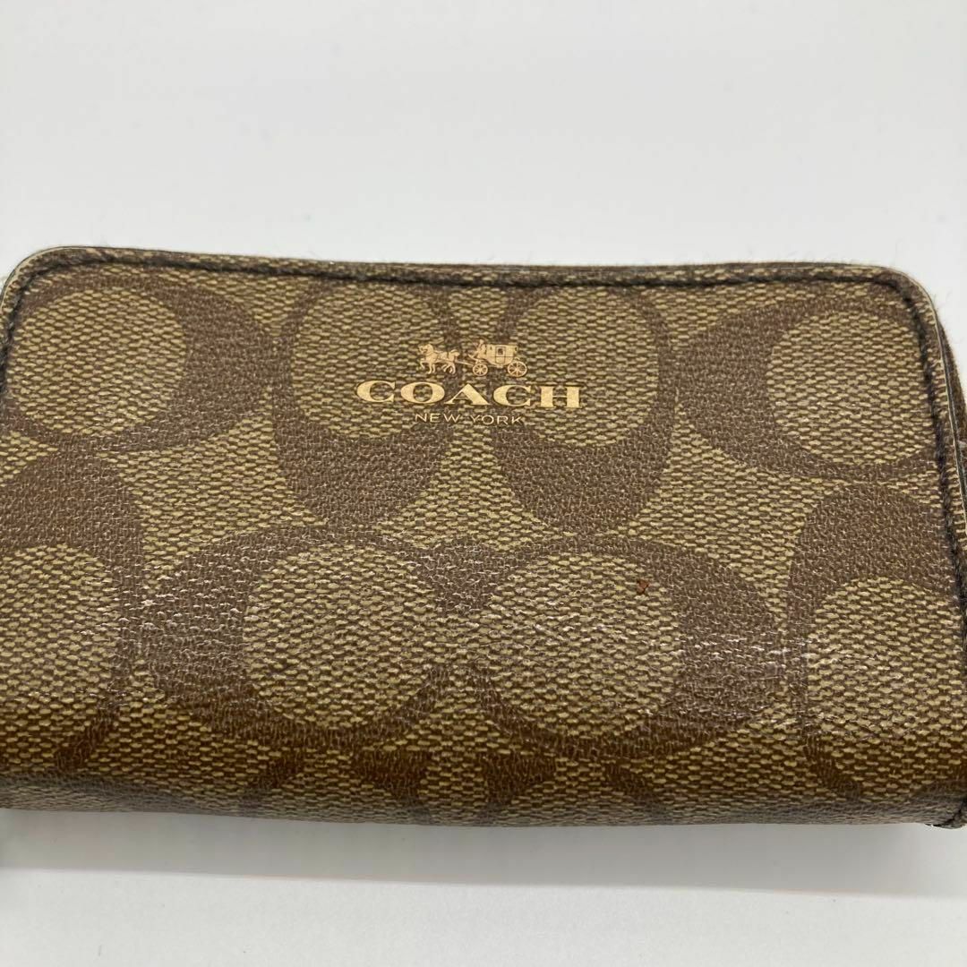 COACH - COACH ロゴ入りコインケース ブラウン コーチ 小銭入れ COACH - COACH ロゴ入りコインケース ブラウン コーチ 小銭入れ
