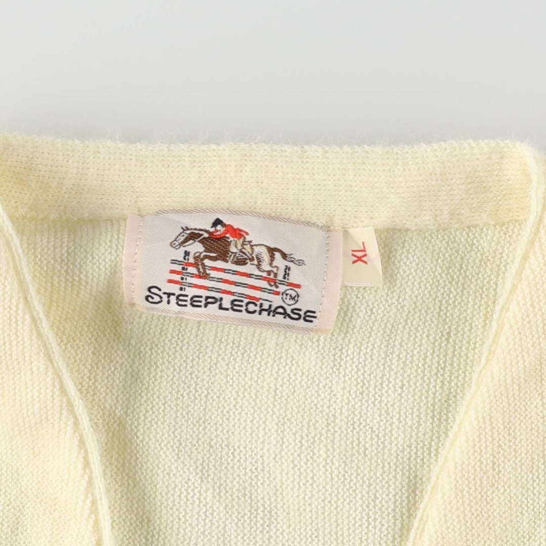 古着 70~80年代 STEEPLECHASE アクリルニットカーディガン USA製 古着 70~80年代 STEEPLECHASE アクリルニットカーディガン USA製