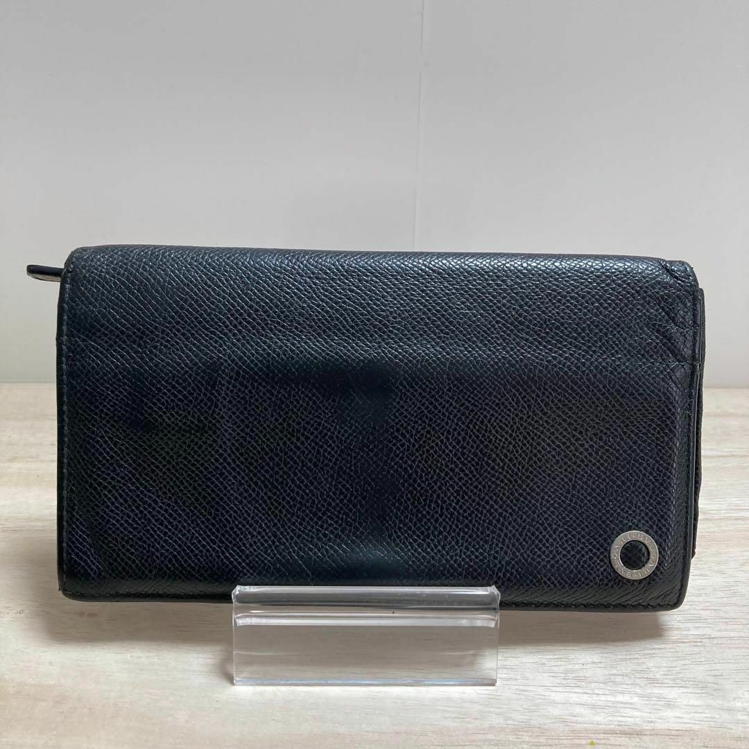 BVLGARI - ブルガリ BVLGARI 長財布 二つ折り財布 ブラックの BVLGARI - ブルガリ BVLGARI 長財布 二つ折り財布 ブラックの