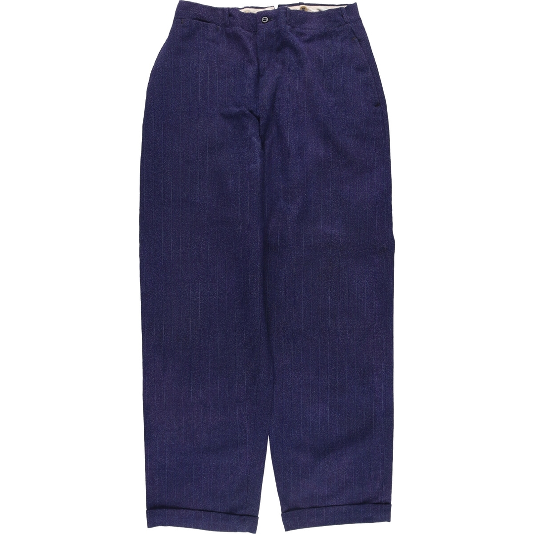 古着 50年代 ストライプ柄 スラックス ワイドパンツ メンズw30 古着 50年代 ストライプ柄 スラックス ワイドパンツ メンズw30