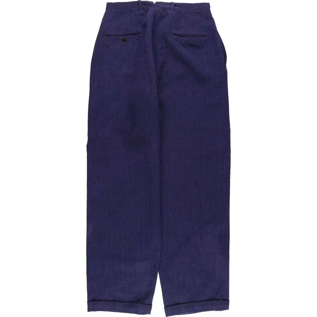 古着 50年代 ストライプ柄 スラックス ワイドパンツ メンズw30 古着 50年代 ストライプ柄 スラックス ワイドパンツ メンズw30