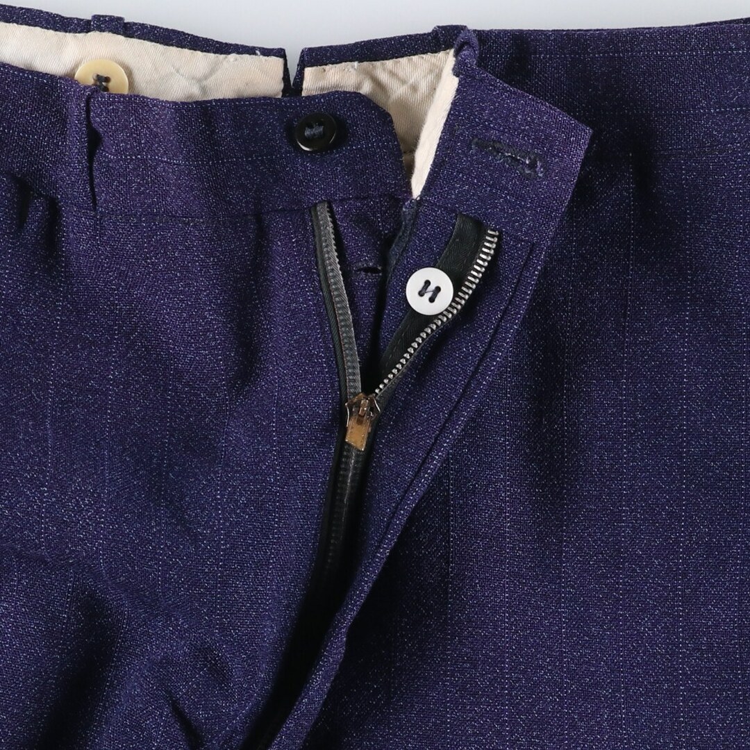 古着 50年代 ストライプ柄 スラックス ワイドパンツ メンズw30 古着 50年代 ストライプ柄 スラックス ワイドパンツ メンズw30