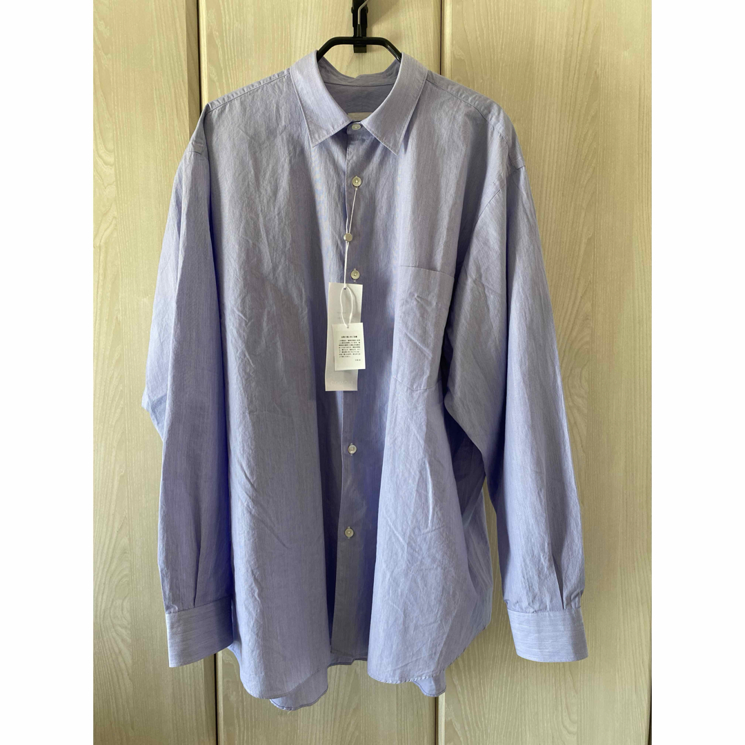 COMOLI - COMOLI コモリシャツ 22AWサックスストライプ サイズ3 COMOLI - COMOLI コモリシャツ 22AWサックスストライプ サイズ3