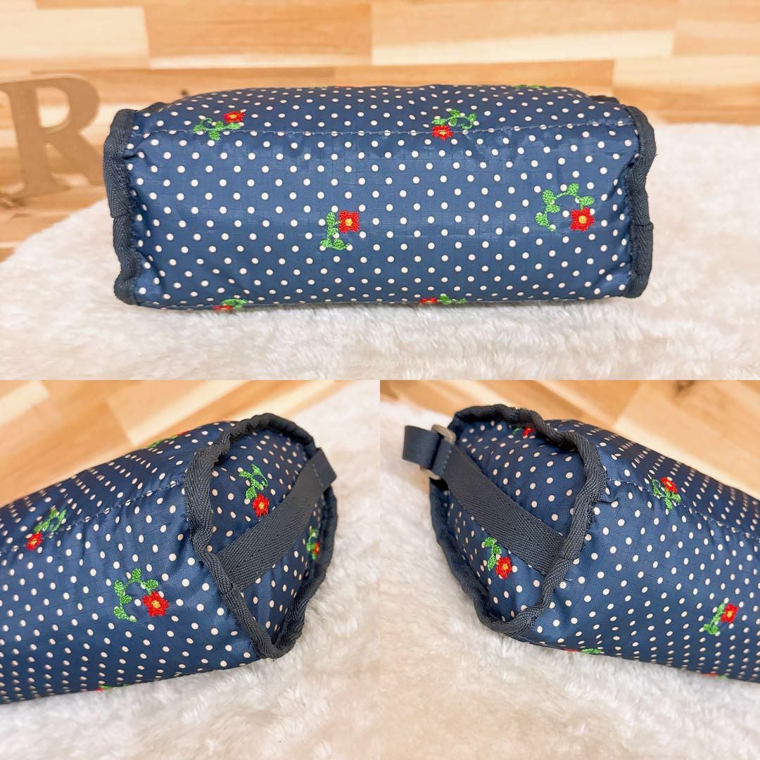 LeSportsac - 【レスポートサック】水玉 ドット柄 刺繍 花柄 LeSportsac - 【レスポートサック】水玉 ドット柄 刺繍 花柄