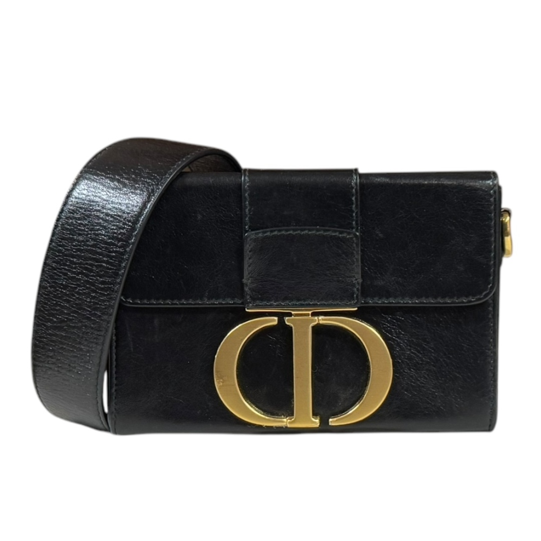 Dior - ディオール 30 モンテーニュ ショルダーバッグ レザー M9204UMPK ブラック レディース Dior  中古