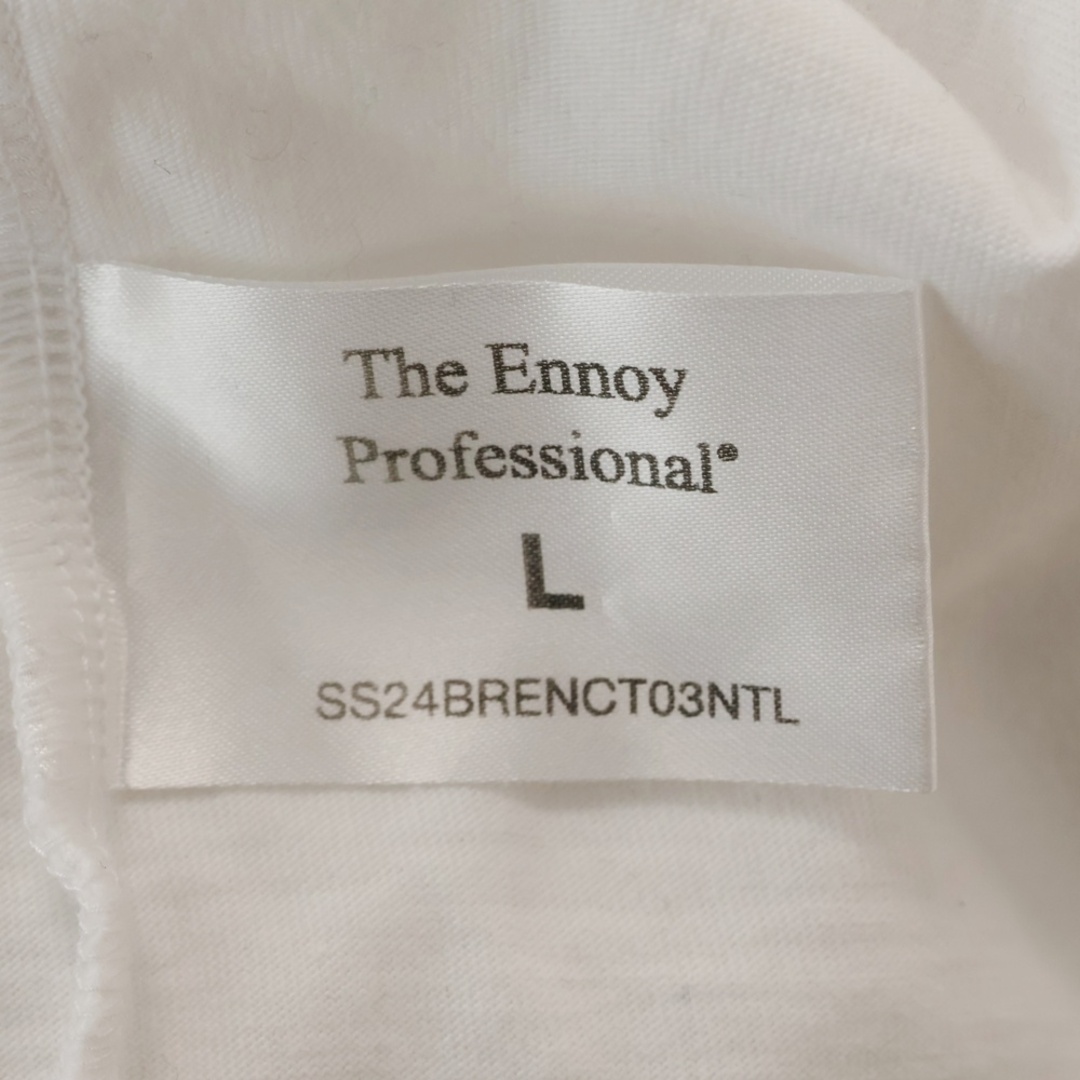 ENNOY エンノイ 24SS L/S T-Shirts ロゴラバーパッチ クルー ENNOY エンノイ 24SS L/S T-Shirts ロゴラバーパッチ クルー