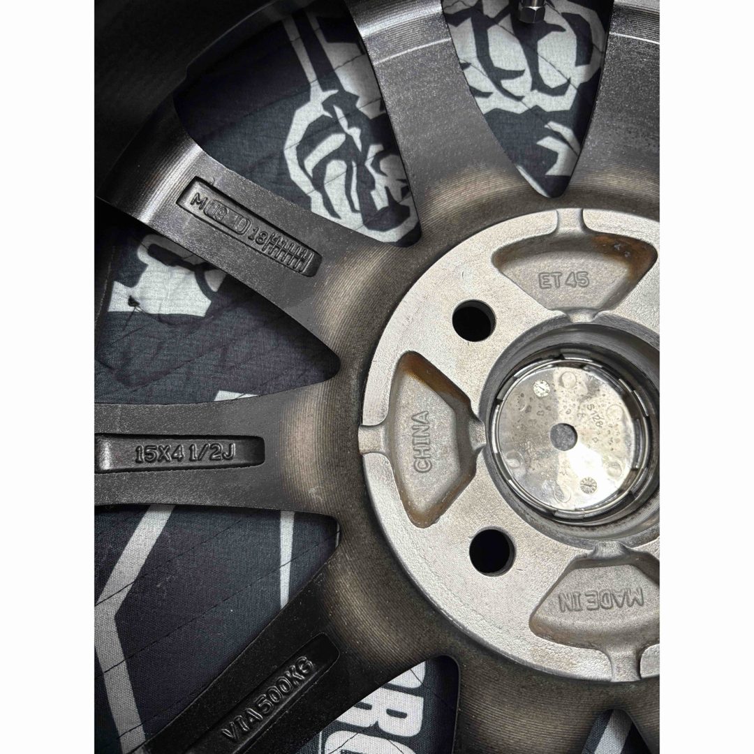 BRIDGESTONE - ㉙165/55R15新品タイヤ4本と中古美品ホイールと BRIDGESTONE - ㉙165/55R15新品タイヤ4本と中古美品ホイールと