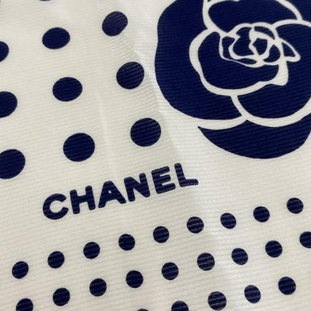 CHANEL - CHANEL(シャネル) スカーフ美品 - アイボリー×ネイビー CHANEL - CHANEL(シャネル) スカーフ美品 - アイボリー×ネイビー