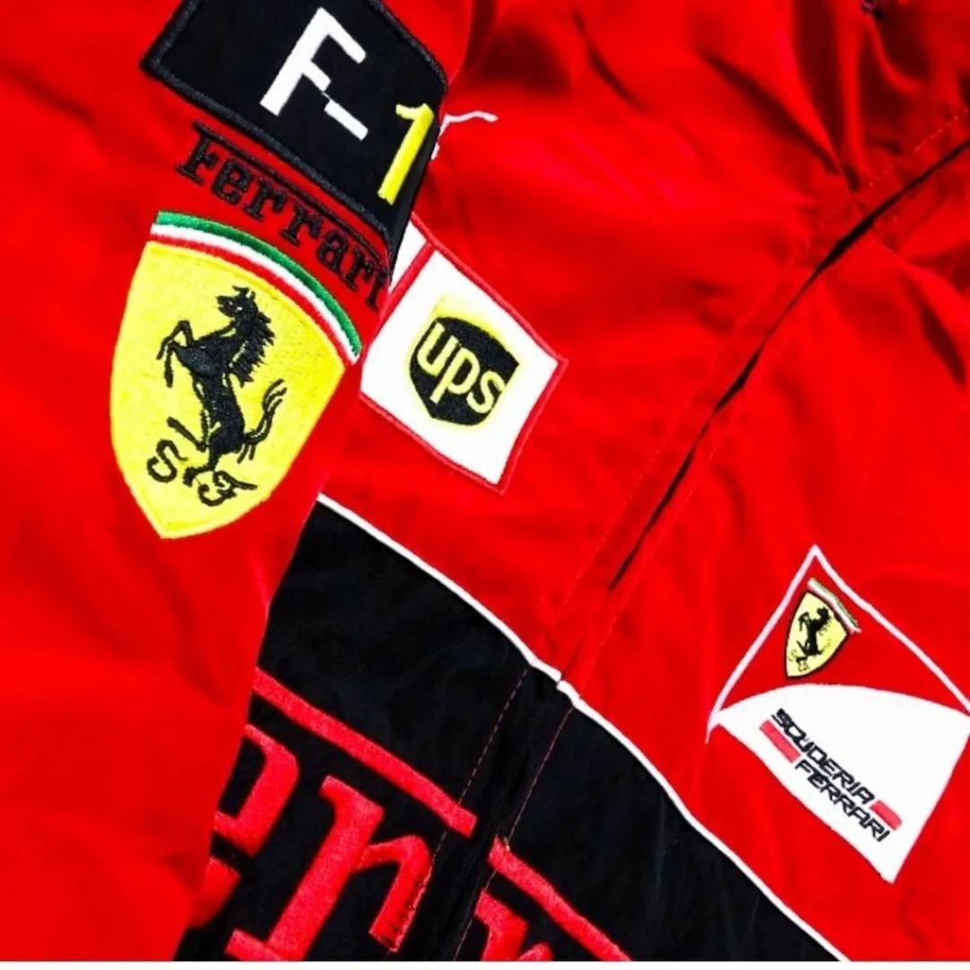 フェラーリ Ferrari ジャケット F1 レーシング 刺繍ロゴ フェラーリ Ferrari ジャケット F1 レーシング 刺繍ロゴ