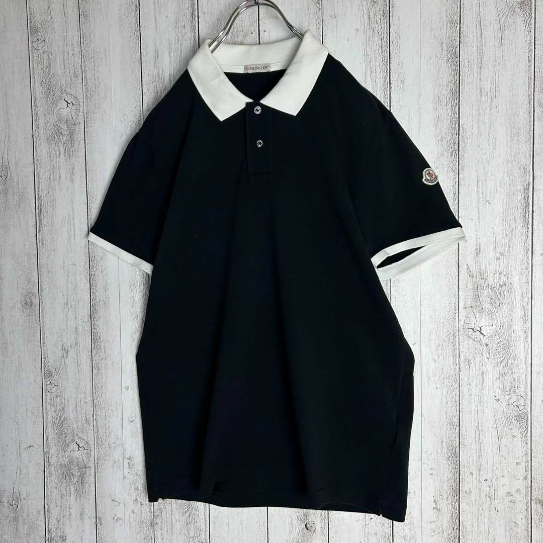 MONCLER - 【人気Lサイズ】モンクレール☆襟ロゴ入りバイカラー MONCLER - 【人気Lサイズ】モンクレール☆襟ロゴ入りバイカラー