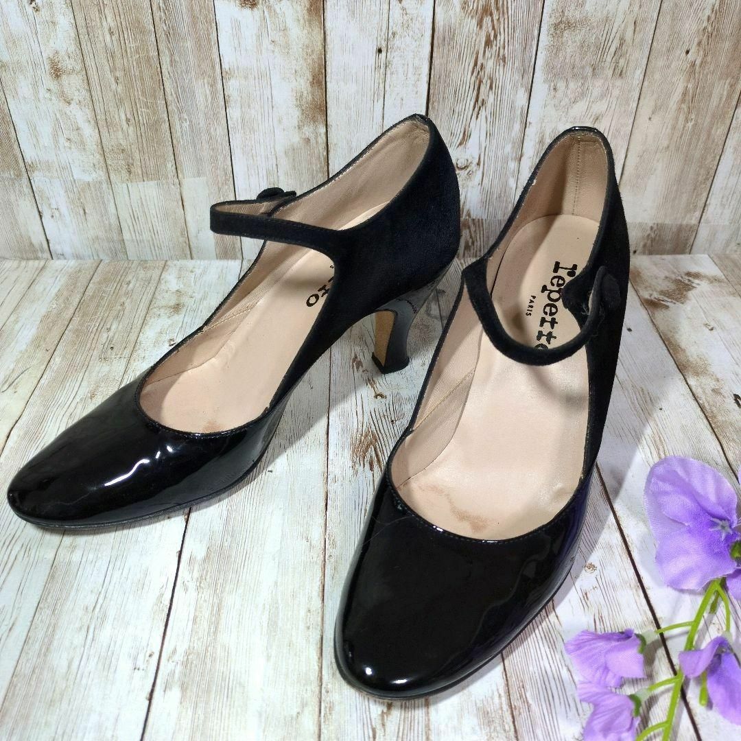repetto - 【レペット】切替パンプス☆23cm☆ラウンドトゥ repetto - 【レペット】切替パンプス☆23cm☆ラウンドトゥ