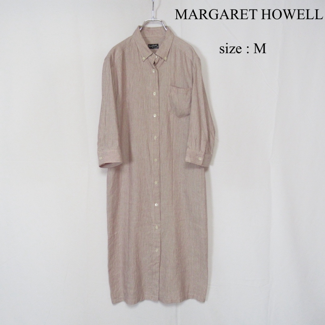 MARGARET HOWELL - MARGARET HOWELL / linen shirts one-pieceの MARGARET HOWELL - MARGARET HOWELL / linen shirts one-pieceの